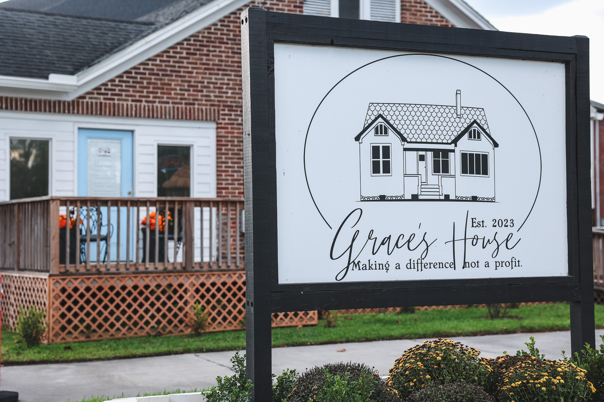 Grace's House exterior sign
